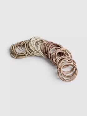 Paquete de 60 gomas para el pelo finas