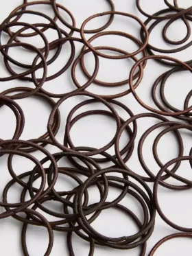 Paquete de 60 gomas para el pelo finas