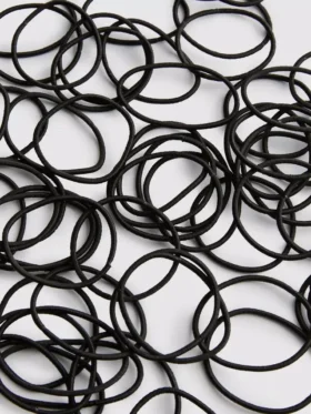 Paquete de 60 gomas para el pelo finas