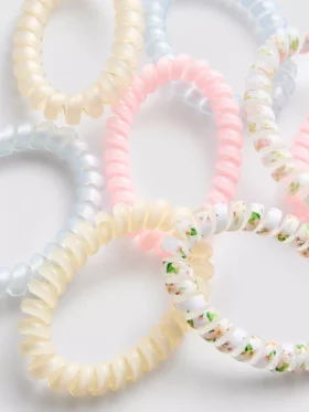 Paquete de 8 gomas para el pelo en espiral