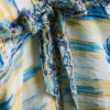 Pareo midi estampado con corte cruzado