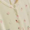 Pelele de dormir acanalado con estampado floral