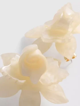 Pendientes de 3D con motivos florales de Paula Echevarría
