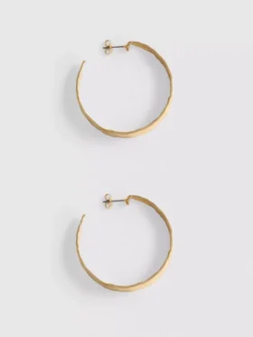 Pendientes de aro con textura