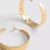 Pendientes de aro con textura