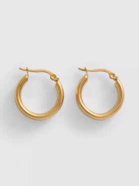 Pendientes de aro mini resistentes al agua