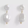 Pendientes de perla sintética en forma de gota