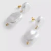 Pendientes de perla sintética en forma de gota