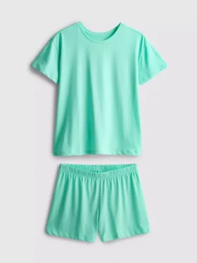 Pijama corto de camiseta de algodón