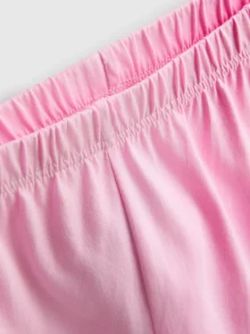 Pijama corto de camiseta de algodón