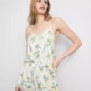 Pijama de camiseta sin mangas y pantalones cortos