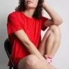 Pijama de camiseta y pantalones cortos