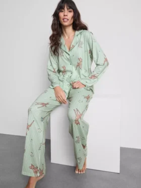 Pijamas boyfriend a rayas de Bambi de Disney