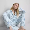 Pijamas boyfriend a rayas de Stitch de Disney