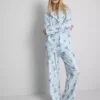 Pijamas boyfriend a rayas de Stitch de Disney