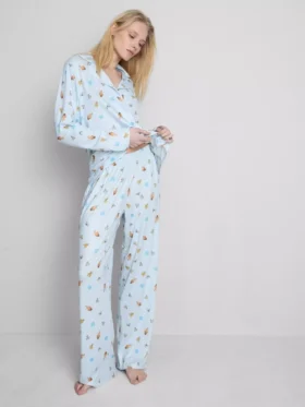 Pijamas boyfriend con estampado de «Ice Age»