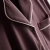 Pijamas boyfriend de jersey con ribetes