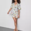 Pijamas corto estilo «boyfriend»