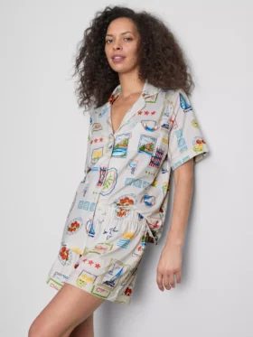 Pijamas corto estilo «boyfriend»