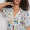 Pijamas corto estilo «boyfriend»