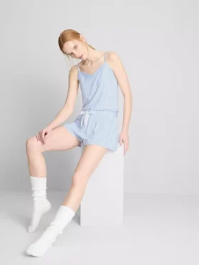 Pijamas cortos a rayas