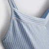Pijamas cortos con camiseta de tirantes a rayas