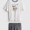 Pijamas cortos con estampado de Mickey Mouse de Disney