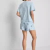 Pijamas cortos de algodón con estampado de Stitch de Disney