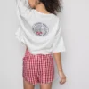 Pijamas cortos de cuadros de Winnie the Pooh de Disney