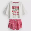 Pijamas cortos de cuadros de Winnie the Pooh de Disney