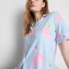 Pijamas cortos de estilo «boyfriend» con estampado de Bob Esponja