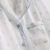 Pijamas cortos de estilo «boyfriend» de satén con estampado floral