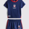 Pijamas cortos de fútbol americano de EE. UU.