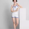 Pijamas cortos elásticos con alto contenido en algodón