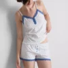 Pijamas cortos elásticos con alto contenido en algodón