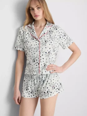 Pijamas cortos estilo «boyfriend» con estampado de «Los 101 dálmatas» de Disney
