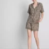 Pijamas cortos estilo «boyfriend» estampados