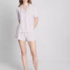 Pijamas cortos estilo «boyfriend» estampados