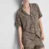 Pijamas cortos estilo «boyfriend» estampados