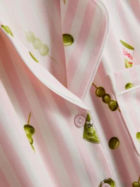 Pijamas cortos estilo «boyfriend» estampados