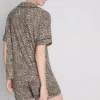 Pijamas cortos estilo «boyfriend» estampados