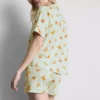 Pijamas cortos estilo «boyfriend» estampados