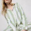 Pijamas de algodón a rayas estilo «boyfriend»