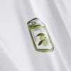 Pijamas de algodón con cuello redondo y estampado