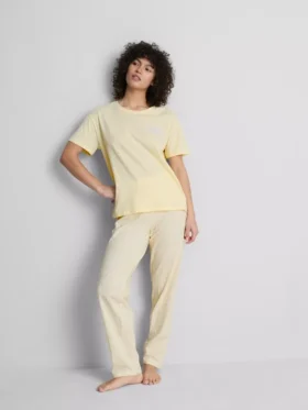 Pijamas de algodón con estampado de cuadros vichy
