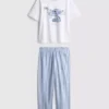 Pijamas de algodón con estampado de Stitch de Disney