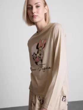 Pijamas de algodón estampados de Minnie Mouse de Disney
