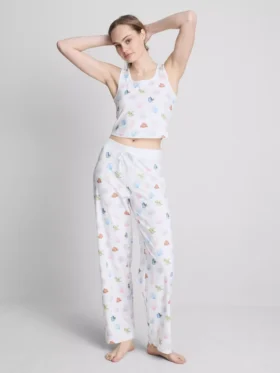 Pijamas de Disney·Pixar «Buscando a Nemo» con camiseta sin mangas estampada y pantalones cortos, de tejido con alto contenido en algodón
