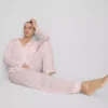 Pijamas de estilo «boyfriend» de jersey a rayas