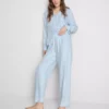 Pijamas de estilo «boyfriend» de sarga